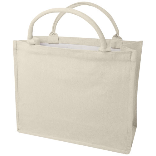 Sac cabas publicitaire matières recyclées 500g Page Flocons d’avoine